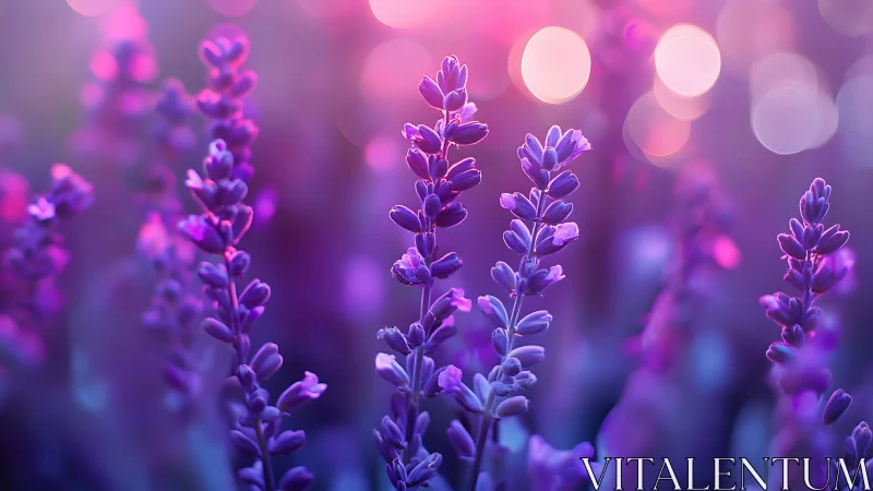 Lavender Field Macro: Selective Focus Rendering with Soft Bokeh Depth