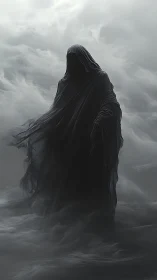 Shrouded Wraith Walking the Moonlit Ocean of Mist.