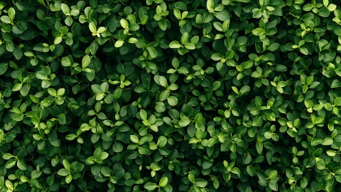 Dense overhead view of uniform green leafy plant cover.