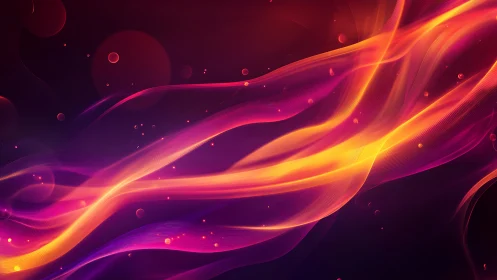 Dynamic Energy Flows Through Dark Space with Vibrant Fire