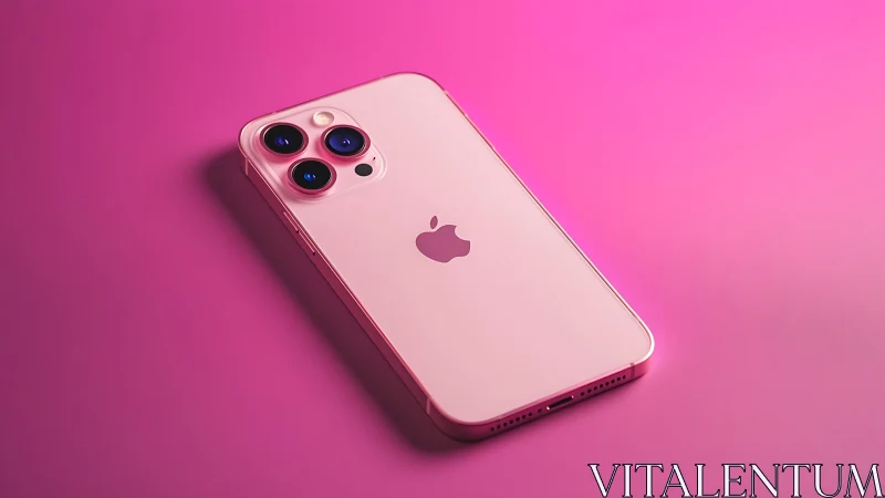 Pink iPhone 13 Pro Showcase in Vibrant Tech Style.