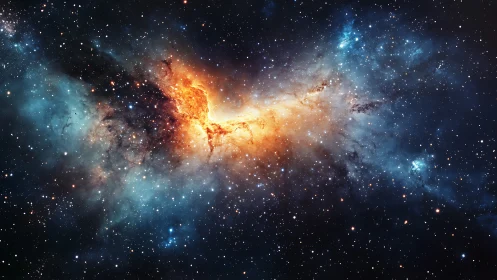 Stellar nebula cloud glows with high-contrast ionized gas gradients