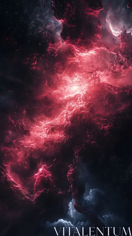 Nebular stormfire blooms through the velvet hush of space