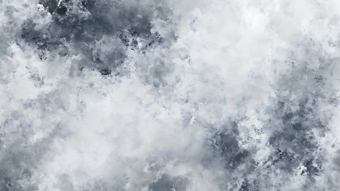 Monochrome cloudlike texture forms diffuse abstract field