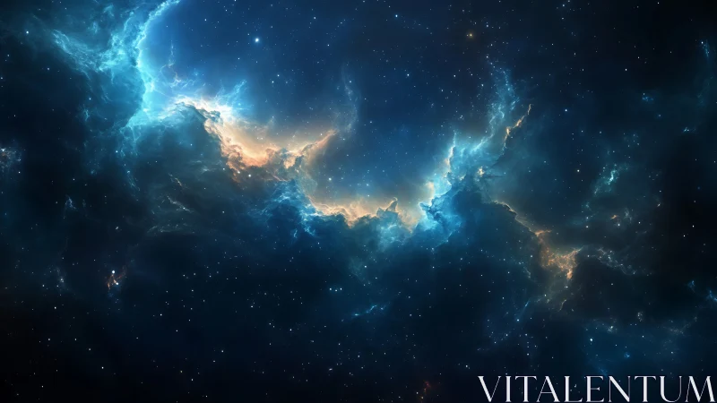 Ionized nebular filaments in high-latitude galactic starfield.