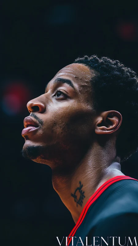 Sweat-lit focus carves a quiet halo around the player