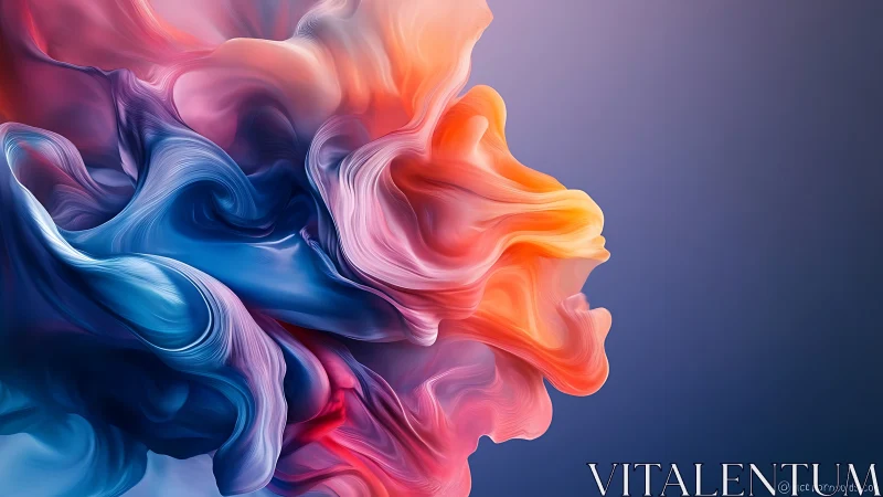 Chromatic silk storm swirling into a luminous horizon dream.