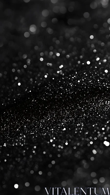 Midnight sparkles drifting through a soft velvet darkness.