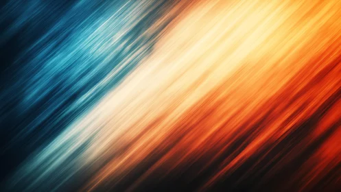 Dynamic blue and orange abstract diagonal streaks digital art.