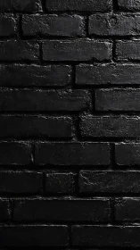 Midnight brick wall texture with glossy wet surface detail.