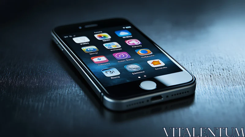 Pocket-Sized Portal: Smartphone's Glowing App Galaxy Awaits.