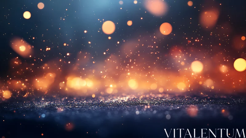 Stardust sparks across a twilight horizon of liquid light.