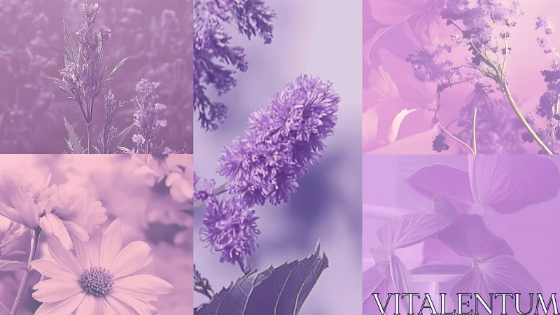 Lavender Dreams: Soft Blooms in Purple Mist.