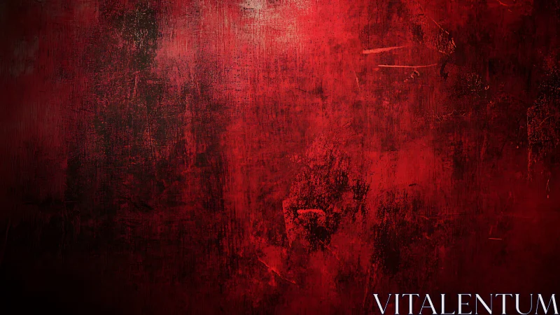 Crimson echo wall, where shadowed brushstrokes quietly burn.