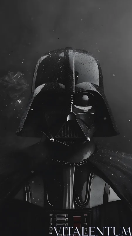 Armored dark figure rendered in high-contrast cinematic lighting