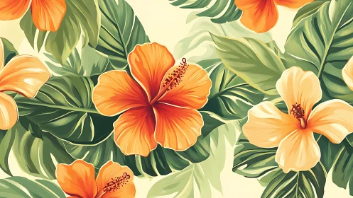 Tropical Hibiscus Blooms Bring Warmth and Joy