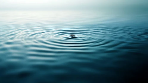 Photorealistic concentric water ripples in soft gradient field.