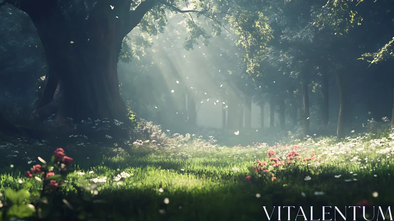 Enchanted Grove Awakens: Where Light Dances Through Ancient Trees