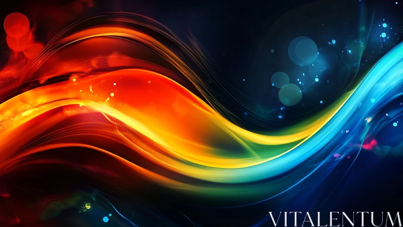 Color currents race like liquid light across deep space