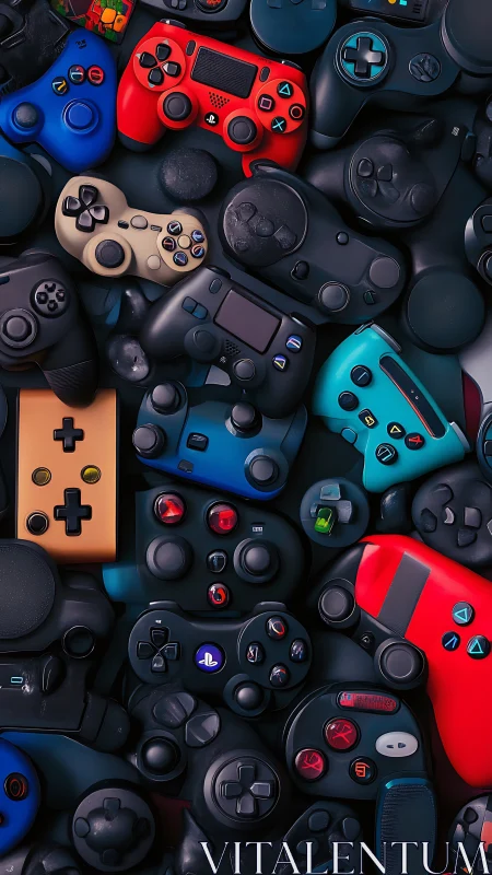 Comprehensive Collection of Gaming Controllers With Varied Platform Compatibility and Color Configur