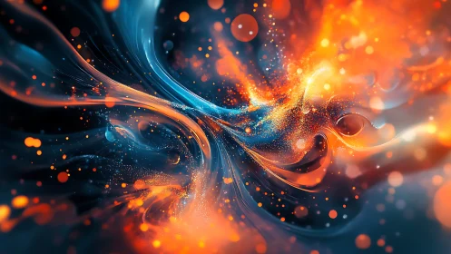 Cosmic embers swirl into rivers of liquid starlight tonight