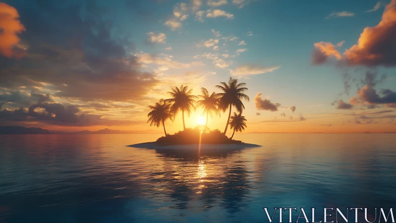 Tropical Island Sunset Dreams.