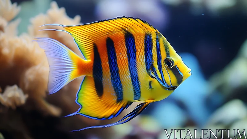 Colorful tropical reef fish in clear underwater scene.