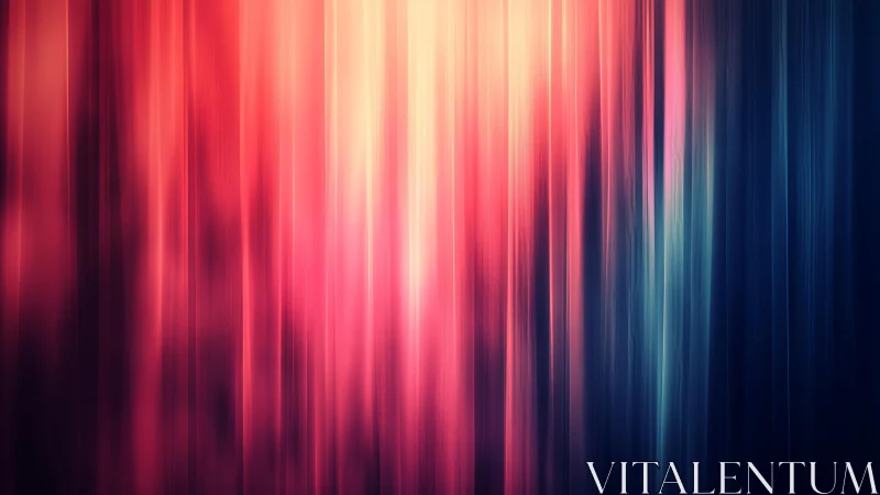 Abstract vertical light streaks in vibrant gradient colors, digital art.