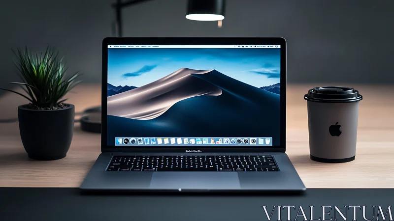 Midnight dunes glow quietly between coffee and code