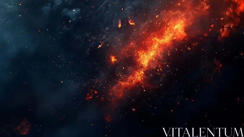 Particle dispersion with thermal gradient across dark space.