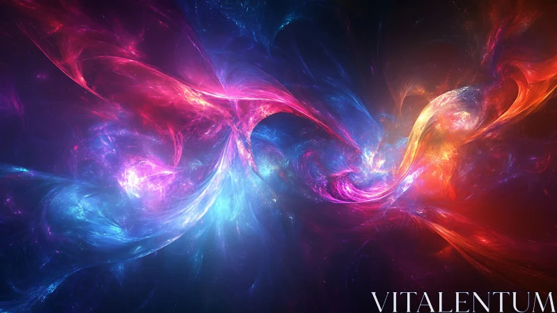 Chromatic plasma vortices in turbulent nebular convergence.