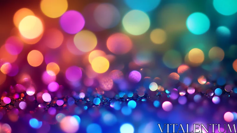 Bokeh Carnival: Neon Confetti Lights In Soft Dreamspace.