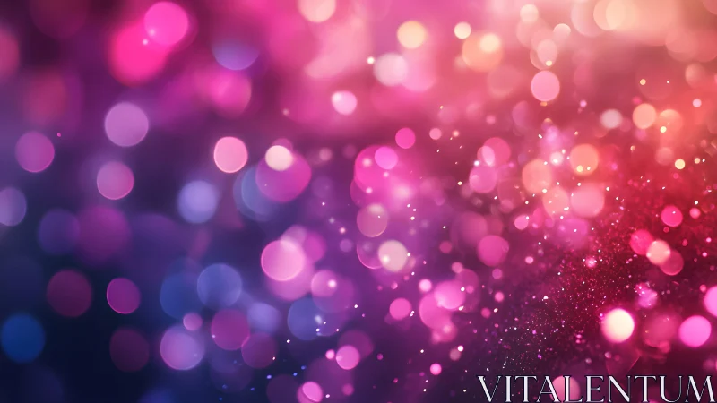 Vibrant Pink and Purple Abstract Bokeh Light Background.