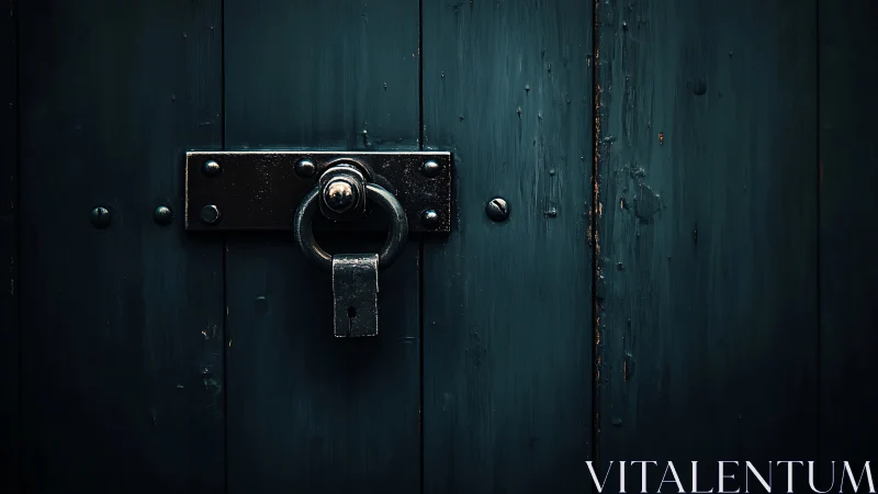 Midnight door latch murmurs of secrets behind dark wood.