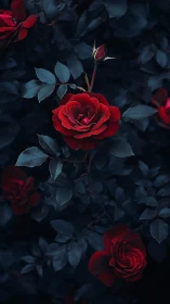 Midnight Roses in Velvet Shadow.