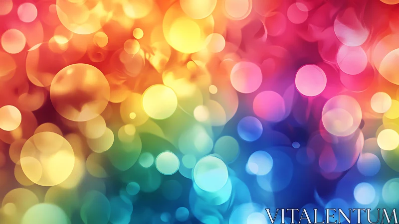 Radial bokeh gradient renders overlapping translucent circles in RGB