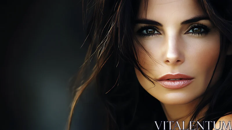 High-resolution close-up portrait with shallow depth of field lighting