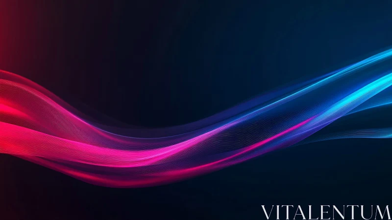 Velvet light waves drifting across a midnight horizon.