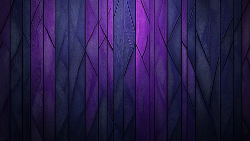 Geometric vertical panel pattern in violet and blue tones.