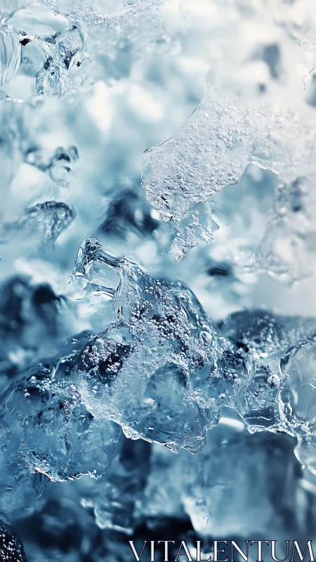 Macro optical study of translucent glacial ice microstructures.