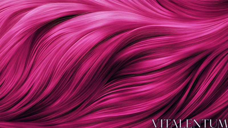 Magenta fiber waves with dynamic flowing linear gradients.