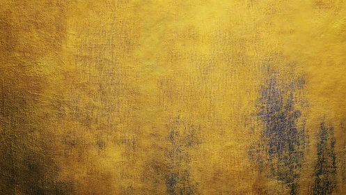 Textured golden abstract canvas with subtle blue undertones