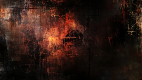 Textured dark abstract surface shows layered red lighting