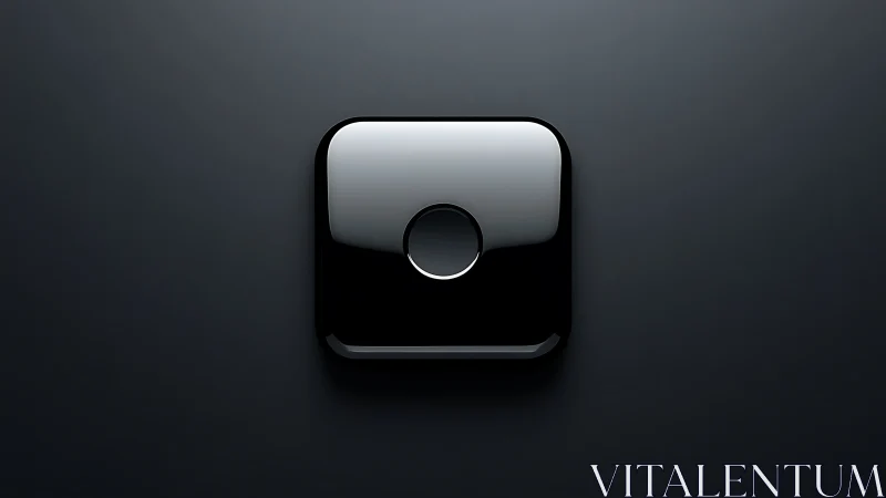 Minimalist Digital Toggle Switch Against Dark Gradient