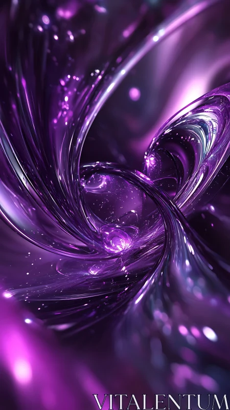 Shimmering violet vortex swirling with gentle cosmic light.