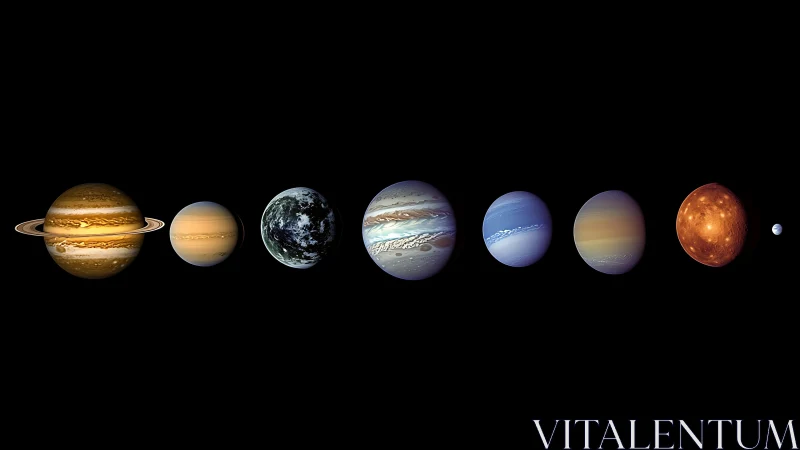 Planetary storm montage aligned on deep black background.