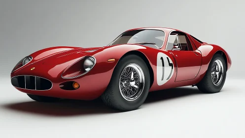 3D-rendered classic racing coupe with streamlined bodywork.