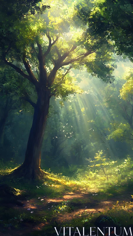 Forest Cathedral: Luminous Canopy Sanctuary.