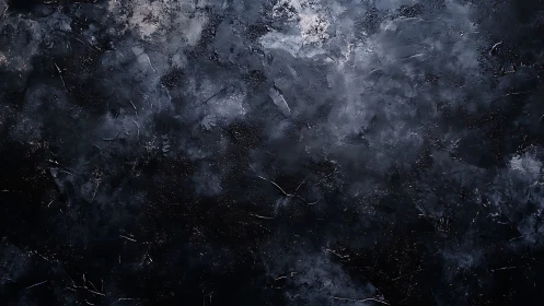 Textured dark abstract surface suggests cosmic storm depth