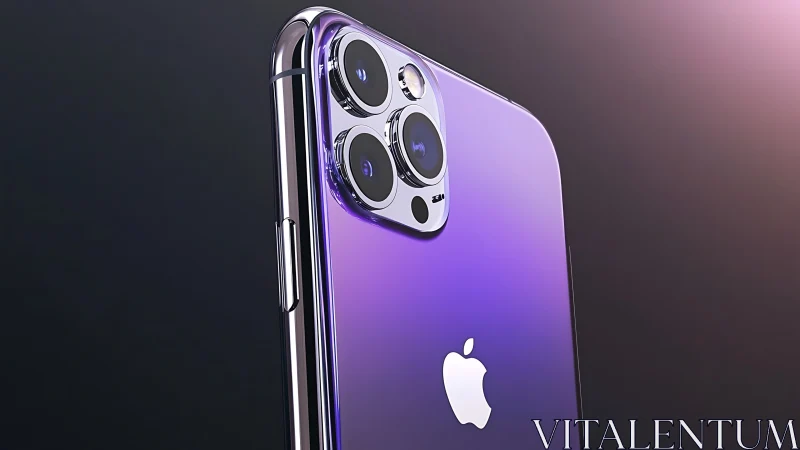 iPhone Pro Max Deep Purple: Triple-Lens Optical System Render